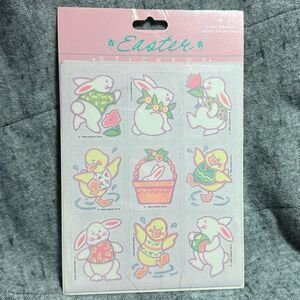 Vintage 1988 Gibson Greetings Easter Stickers - 3 Sheets - Sealed NEW NOS